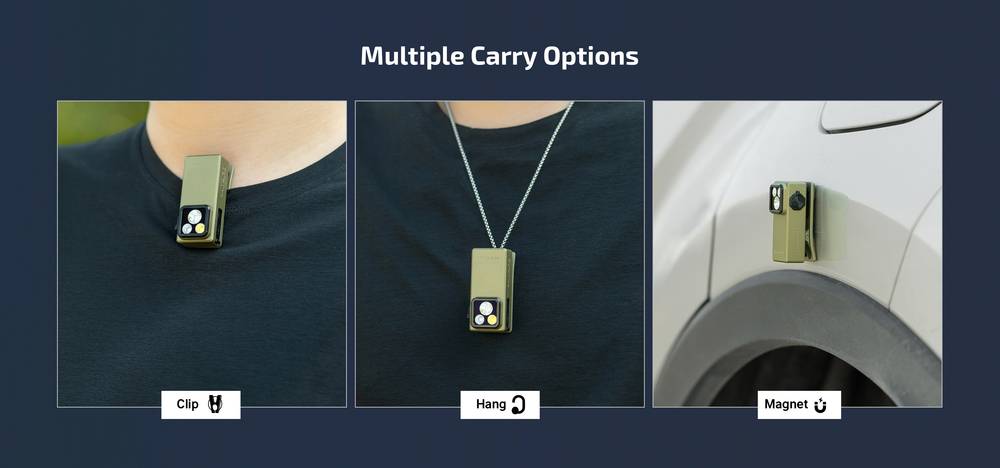 Oclip Ultra EDC Mini Light - 3-in-1 Cahaya