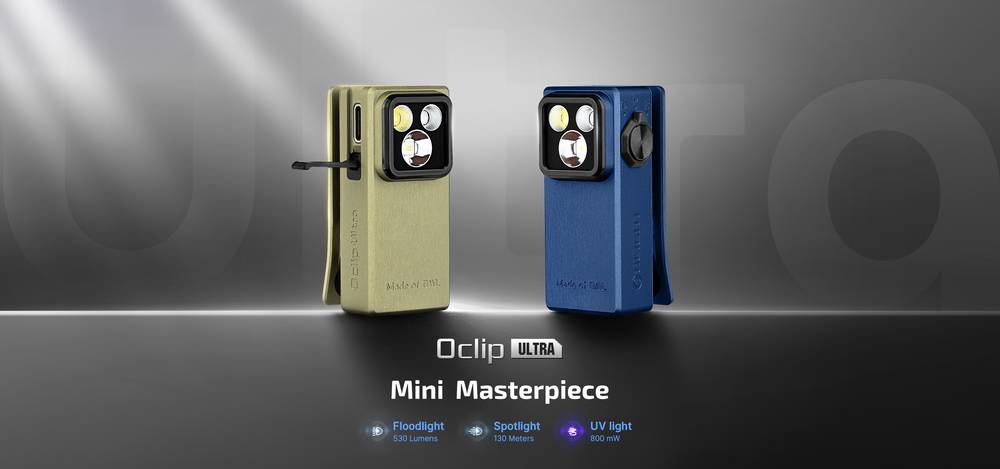 Oclip Ultra EDC Mini Light - 3-in-1 Cahaya
