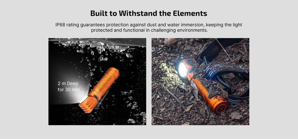 Senter Perun 3 untuk Petualangan & Profesional 3000 Lumens