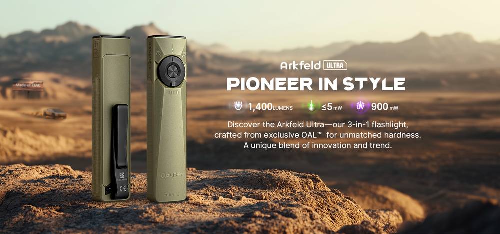 Senter Arkfeld Ultra dengan Fungsi Tiga dalam Satu