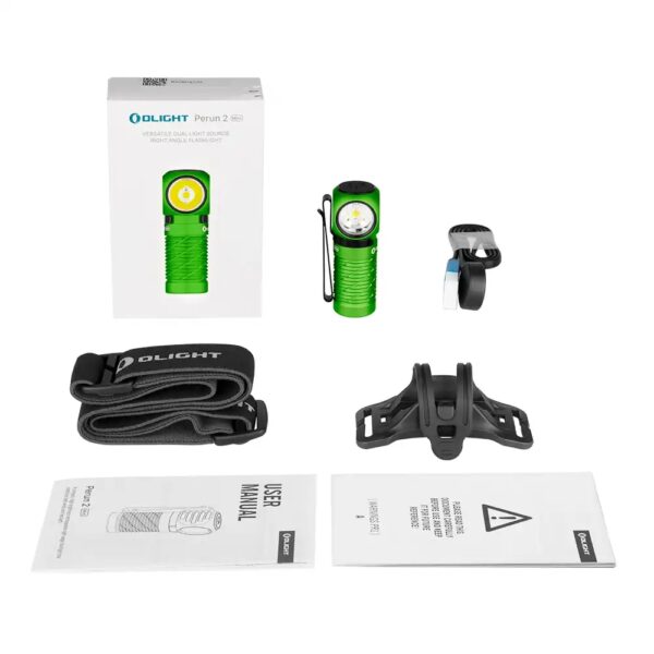 olight perun 2 mini lime green