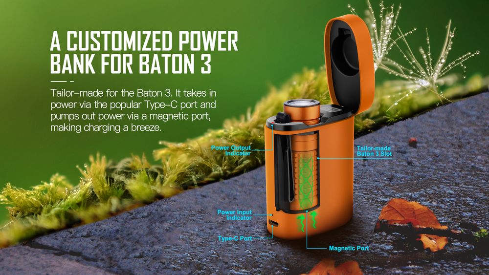 olight baton 3 premium edition orange